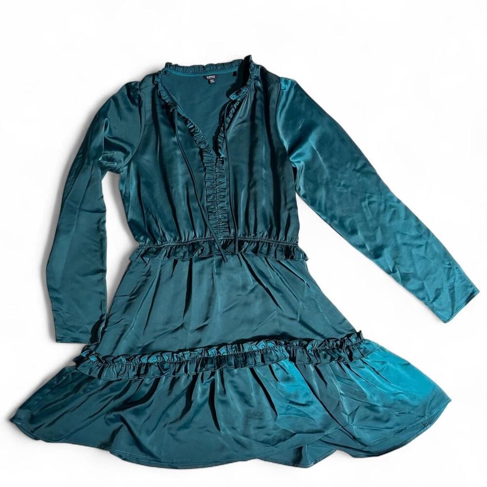 Buffalo-david-bitton Women's Green and Blue Dress